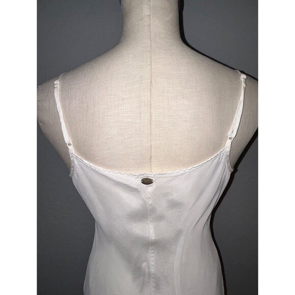 Pure + Good Anthropologie Women’s Ivory Cupro Slip Dress size M Fairy Coquette - Picture 9 of 12